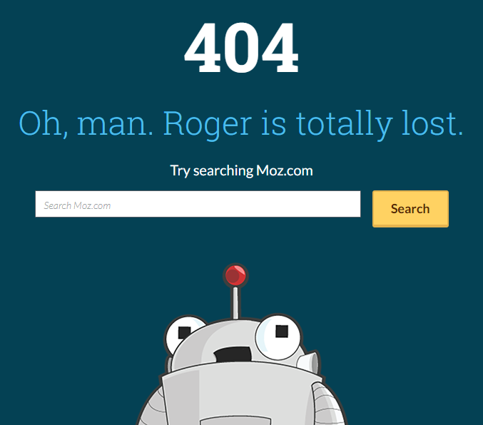 404 error page from moz.com